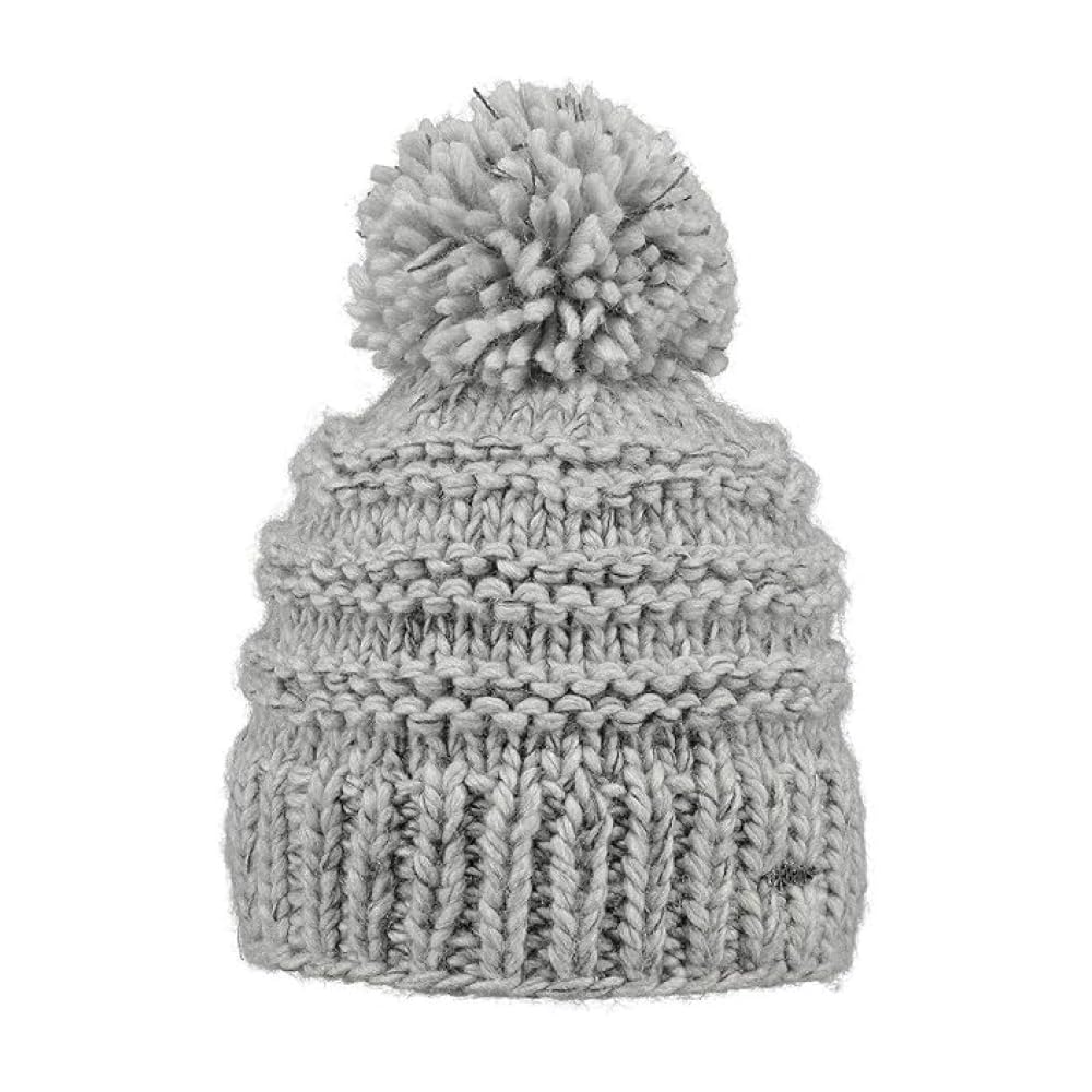 Barts Jasmin Beanie ski Hats Bobble hat (One Size - Light Grey)
