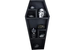 Coffin Shelf for Wall, Floating Wall Coffin Book Shelf, Creative Bookshelf Floating Shelves, Gothic Furniture, Spooky Gothic 