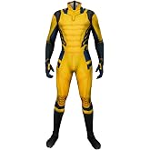 uwizoc Men's superhero cosplay costume superhero bodysuit | The back of the clothing has an invisible zipper, which prevents pilling and fading, making it durable and long-lasting.