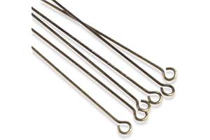 TierraCast 2" Antique Brass Eye Pins, 22 Gauge Findings 50/Pkg