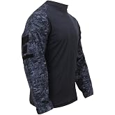 Rothco Fire Retardant Combat Shirt (US, Alpha, Medium, Regular, Regular, Midnight Digital Camo)