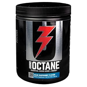 Universal Nutrition Amino Octane Essential Amino Acids + Energy, Blue Raspberry, 30 Count