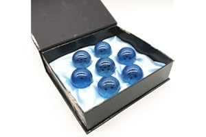 Boxtree Children Toy New Gift Box Set of 7pcs Dragon Ball Z 43mm/1.7" Stars Crystal Ball (Blue)