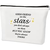 Yicadorn Friend Friendship Galentine Farewell Gifts for Women,Personalized Funny Going Away Thank You Gift for Female Friends,Cosmetic Bag,Best Friend Birthday Christmas Valentines Day Gifts Ideas