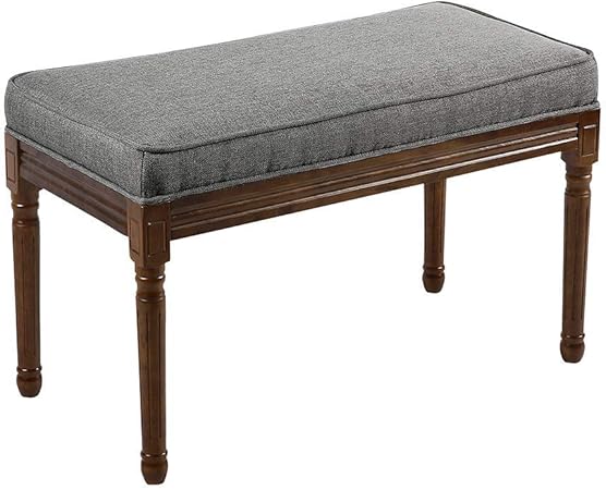 Amazon.com: Stoff Bank Sitz Bett Ende Seite Sofa Hocker Fenster Sitz