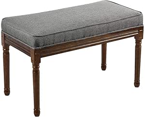 Amazon.com: Stoff Bank Sitz Bett Ende Seite Sofa Hocker Fenster Sitz