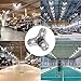 Mopzlink LED Garage Lights, 60W 6000LM Motion Activated Ceiling Light Bulbs with Remote Control, Adjustable Three Aluminum Leaf Garage Lighting Fixtures