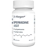 Dr. Morgan Spermidine & EGT – 99% Pure Spermidine for Cellular Health, Anti-Aging & Energy Support – Made in Canada – 60 Caps