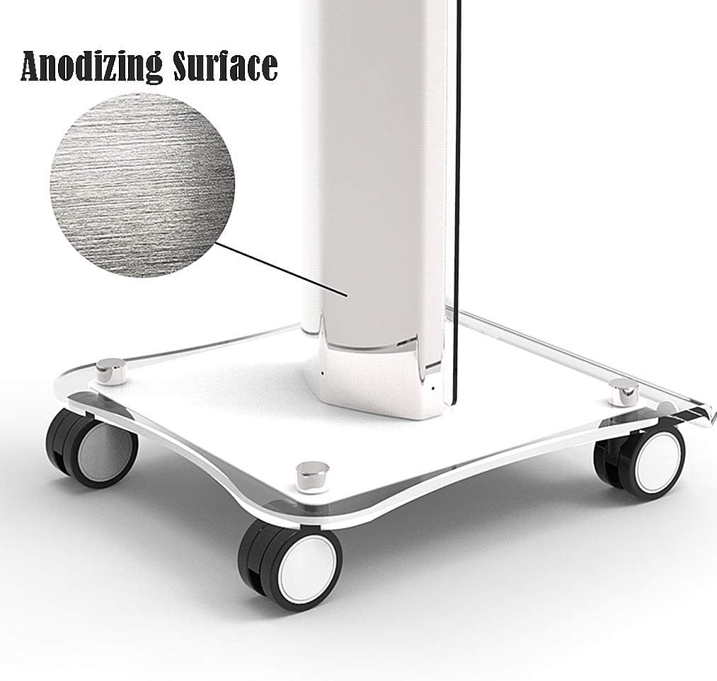 HORV Pedestal Rolling Salon Trolley on Wheels Cart Beauty Salon Equipment Stand Roller Trolley Cart Instrument Tray Rolling Cart: Home & Kitchen