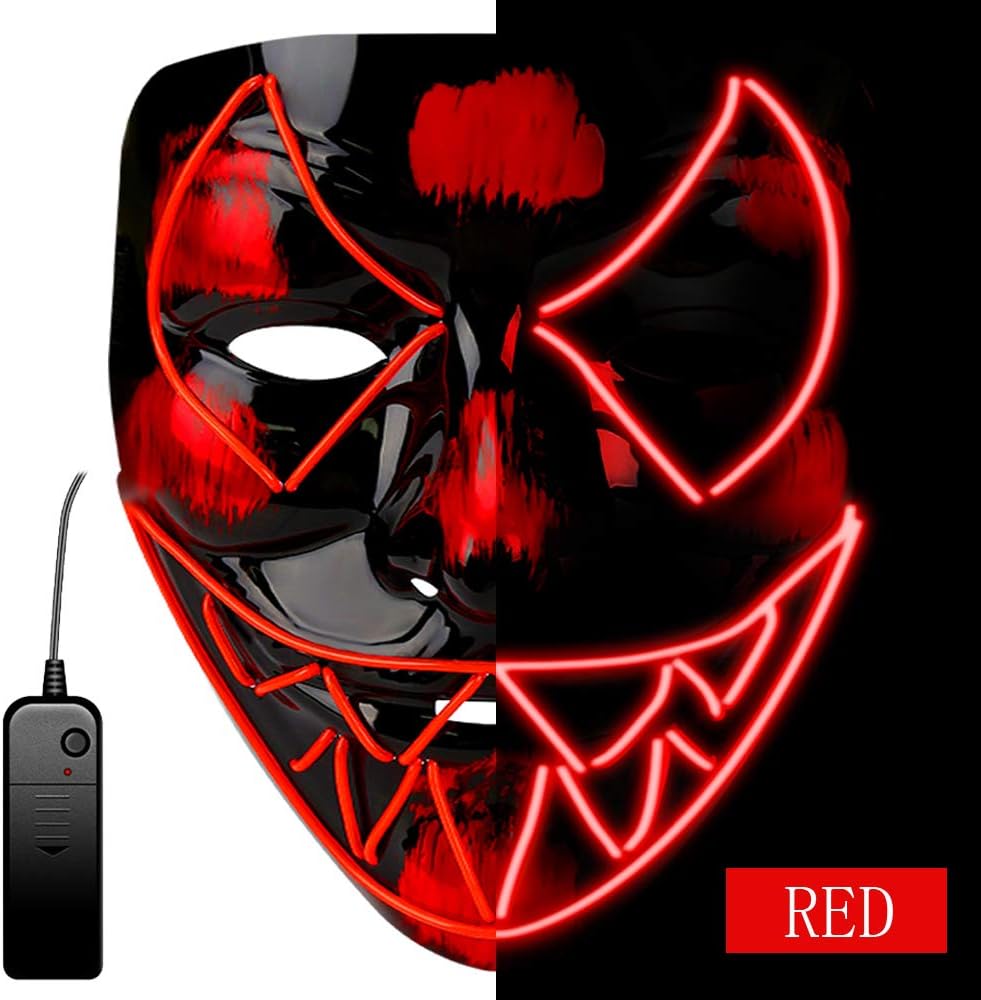 Scary Venom Mask Led Halloween Mask Costume EcoFriendly Material Light