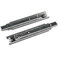 Drawer Slides, URBEST 8 Inch Full Extension 3 Section Ball Bearing Side Mounted Drawer Slider for Cabinet Kitchen (8-Inch)