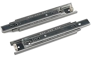 Drawer Slides, URBEST 8 Inch Full Extension 3 Section Ball Bearing Side Mounted Drawer Slider for Cabinet Kitchen (8-Inch)