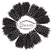 Urbeauty Brazilian Curly Hair 4 Bundles 50g/pcs 8a Brazilian Kinkys Curly Hair Unprocessed Virgin Brazilian Deep Curly Hair Weave Bundles Short Human Hair Natural Color Total 200g Full Head (8 8 8 8)