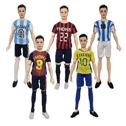 SaiDeng World Cup Male Footballer Clothes Doll Accessories Sports Socks + Pants+ Shirt for Ken Doll
