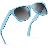 Kids Sunglasses for Boys Girls Age 3-12 Classic Children Sun Glasses UV400 | Fun Colors, Rubberized Frame, UV Protection Shatterproof Lens, Square Kids Toddler Shades for Beach, Travel, Everyday
