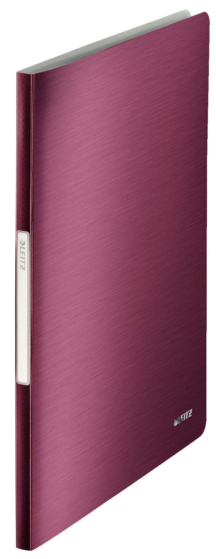 Leitz A4 Display Book, 40 Pockets, 80 Sheet Capacity, Transparent Pockets, Garnet Red, Style Range, 39590028
