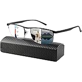 Progressive Photochromice Reading Glasses For Men Women,Multifocal Transition Computer Glasses Anti UV/Blue Light