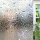 LEMON CLOUD 3D No Glue Static Decorative Privacy Window Films for Glass (35.4in. by 78.7in)
