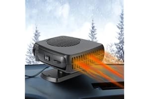 LEAFLAI Car Heater 12V Car Heaters for Vehicle 150W Car Heater that Plug in Cigarette Lighter, 2 in 1 Fast Heating Defrost Defogger