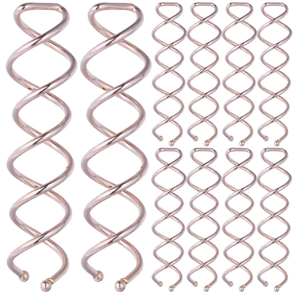 FRCOLOR Pack of 20 Decoration Tools Brown Hair Clips Black Hair Clips Spiral Pins Spiral Pins Hair Spiral for Hair Women Hair Screw Hair Dryer Screw Clamp