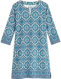 Vestido de túnica para dama, protección solar