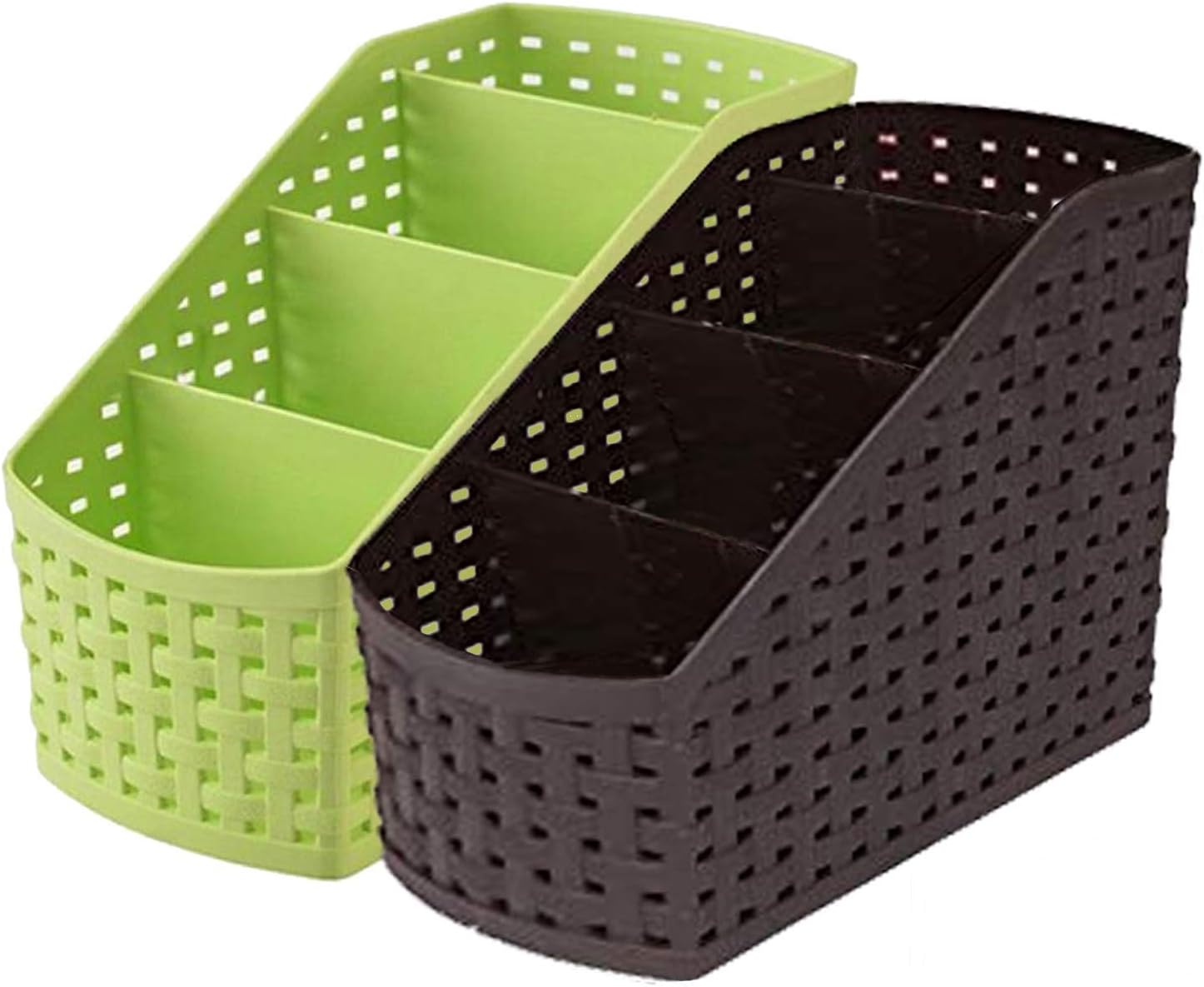 Mahaware Plastic Multipurpose Storage Basket Rack Desk Organizer with 4