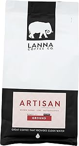 LANNA COFFEE CO Artisan Roast Coffee Ground, 12 OZ