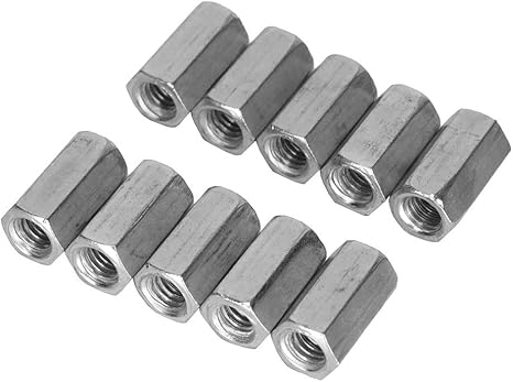 Set 24 Dadi Esagonali Lunghi - M4 M6 M8 M10 In Acciaio Zincato - Foto 5