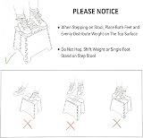 SMALUCK Step Stool 9 Inch Folding Plastic Lightweight 150 kg White view 7