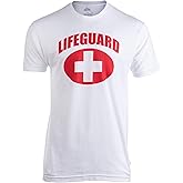 Ann Arbor T-shirt Co. Lifeguard - Red Lifeguarding Unisex Uniform Costume Life Guard T-Shirt for Men Women