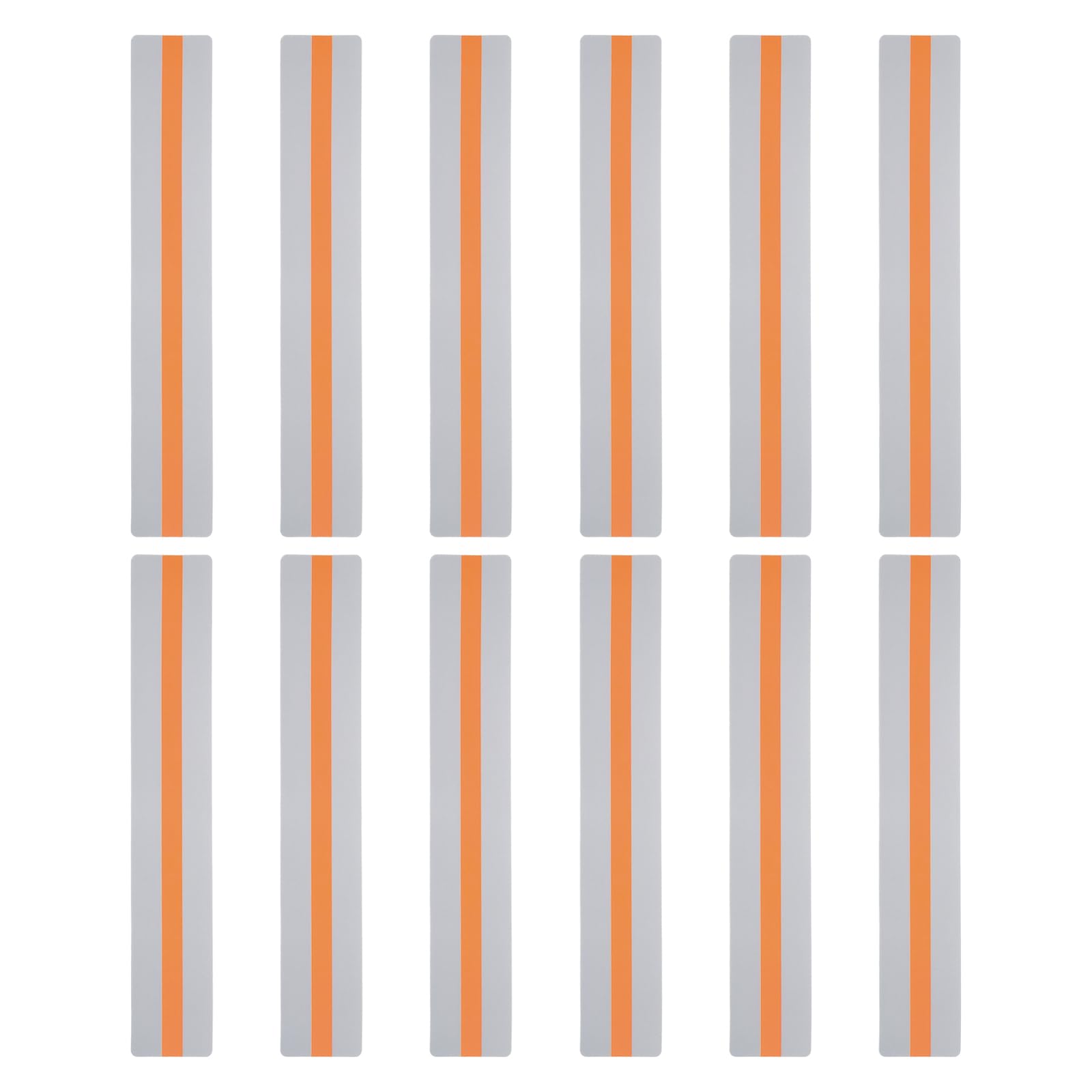 PATIKIL Guided Reading Strips, 12pcs Tracking Highlight Colored Overlay Bookmark Reduce Visual Stress Teacher Teaching Supply for Classroom, Orange