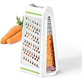 Starfrit Multi Grater - Coarse and Medium Blades - 2-Way Blades - Vertical and Horizontal Grating - Graduated Container - Non