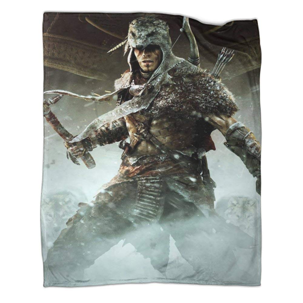 DRAGON VINES Assassin's Creed Hidden Blade Bow Arrow Axe Wolf Pack Cool Children Throwing Blankets S