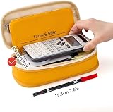 EASTHILL Big Capacity Pencil Case Linen Cotton Yellow 9x20 cm view 6
