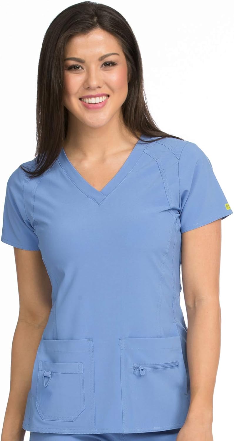 Med Couture Activate Women's V-Neck Racerback Scrub Top