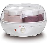 Euro Cuisine YM80 Electric Yogurt Maker Machine- Promote Gut Health with Probiotic Rich Homemade Yogurt -Home Yogurt Incubato