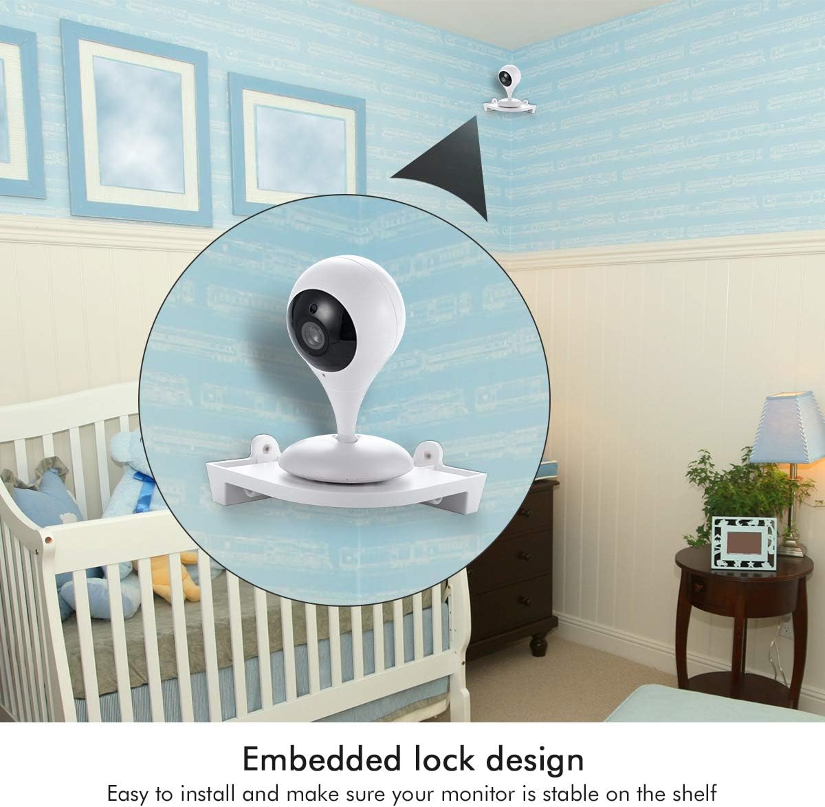 Gestion De Cable Mobile Support Mural Et Dangle Pour Dxr 8 Moniteur Bebe Sunix Support De Camera Universel Pour Bebe Support Universel Pour Moniteur De Bebe Installation A Vis Facile Securite Bebe