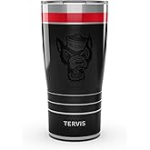 Tervis Traveler NC State Wolfpack - Night Game Triple Insulated Tumbler Travel Cup Keeps Drinks Cold & Hot, 20oz, Stainless Steel