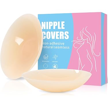 Women's Reusable Silicone Adhesive Nipple Covers 5 Pairs