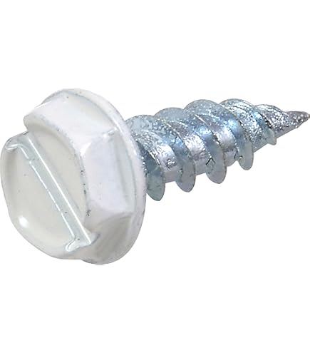 1000-Pack #8 X 1/2" Hex Washer Head Self-Piercing Screws - Double Thread, Zinc 12 thumbnail image