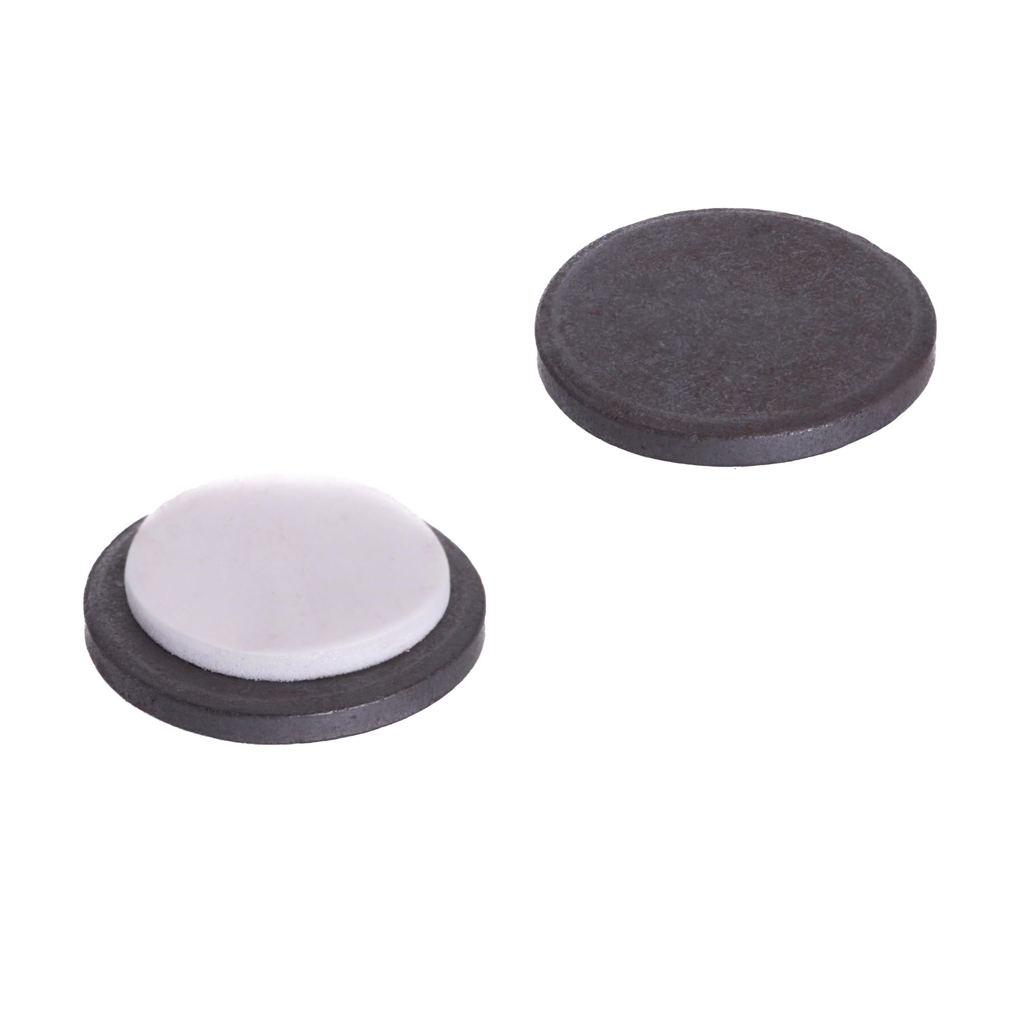Y10 Ferrite Magnet with Self Adhesive Foam for Arts, Craft, Science and DIY - 25mm dia x 3mm thick - 0.69kg Pull - Pack of 200