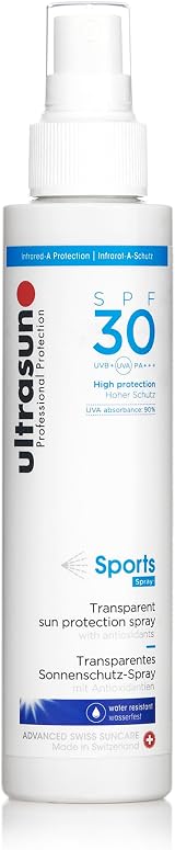 Ultrasun Sports Spray SPF30 150ml Clear UV Protection Sun Lotion view 1