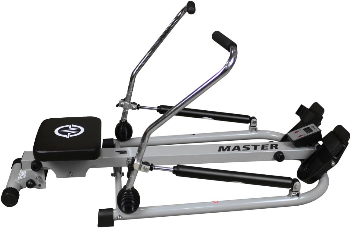 Master Adult Rowing Machine V-100 Full Body Training Device Grey/Black, One Size