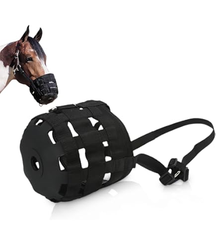 Muselière Pâture Nylon Muselière Pâturage Tough-1 Pour Cheval