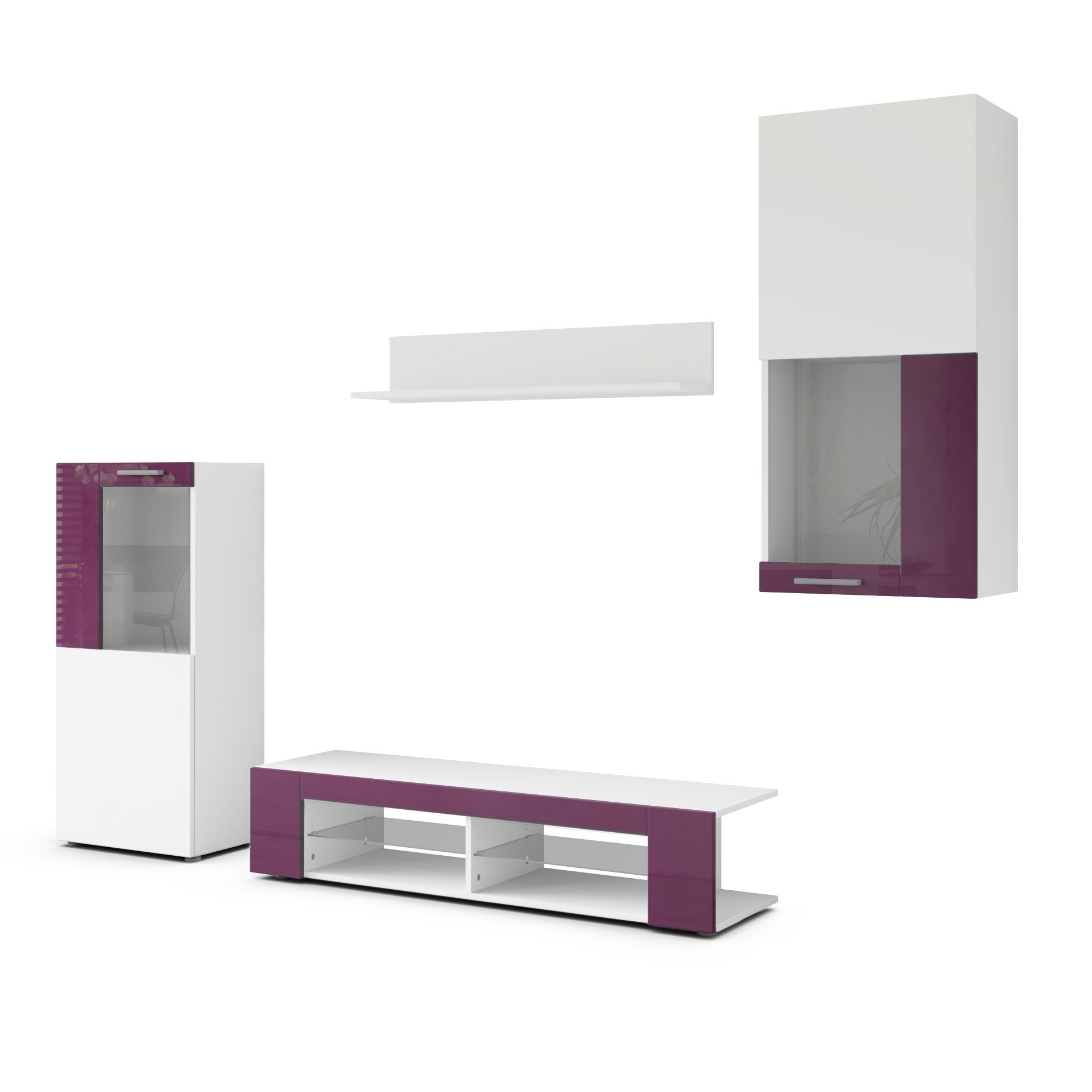 Vladon Wall Unit Tv Stand Cabinet Movie Buy Online In Cambodia At Desertcart