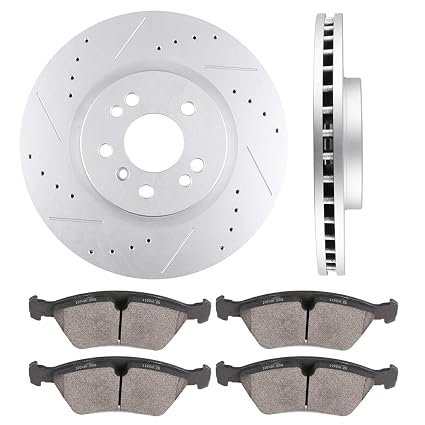 Amazoncom Ocpty Brakes And Rotors Set With 2 Front Brake