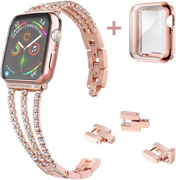 KoudHug iWatch Bandas con Funda Compatible para Apple Watch Band ...