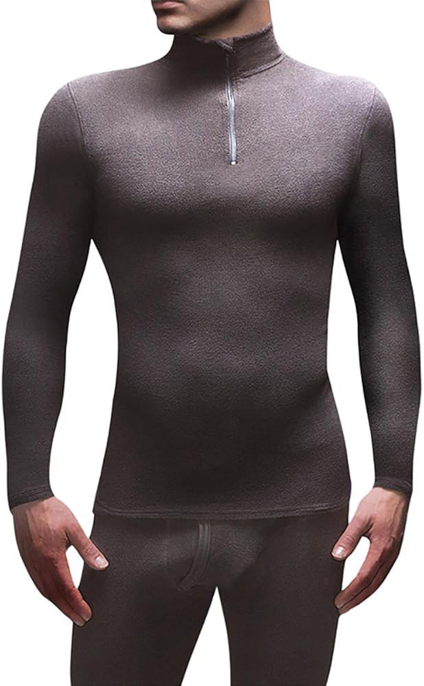 Heat Holders Men's 0.61 tog Microfleece Long Sleeve Thermal Top Black