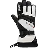 Swany Women's X-Change Sports Moisture-Wicking Quick-Drying Warm Durable Flexible Leather Winter Gloves
