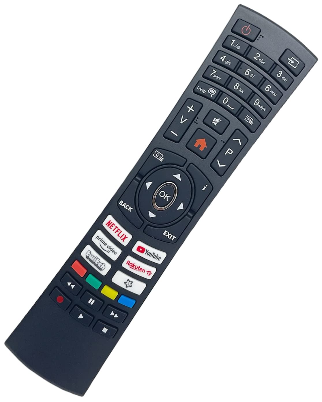 Original RC4590P Replaces RC4390 | RC4390P Compatible With Telefunken ORAVA OK D40U298N4CWH SOMNIA24ESTV D55U297N4CWH SOMNIA40DSTV ODL43650UV-TIB ODL55750UV-TIB RC4390 ODL32750FV-TIB ODL-TIB 40650. F